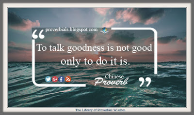 Saying about Goodness