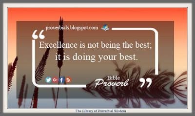 Saying about excellence